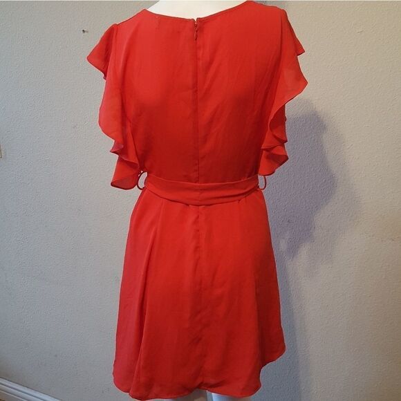 Socialite Ruffle Sleeve Dress Size S - Picture 3 of 8
